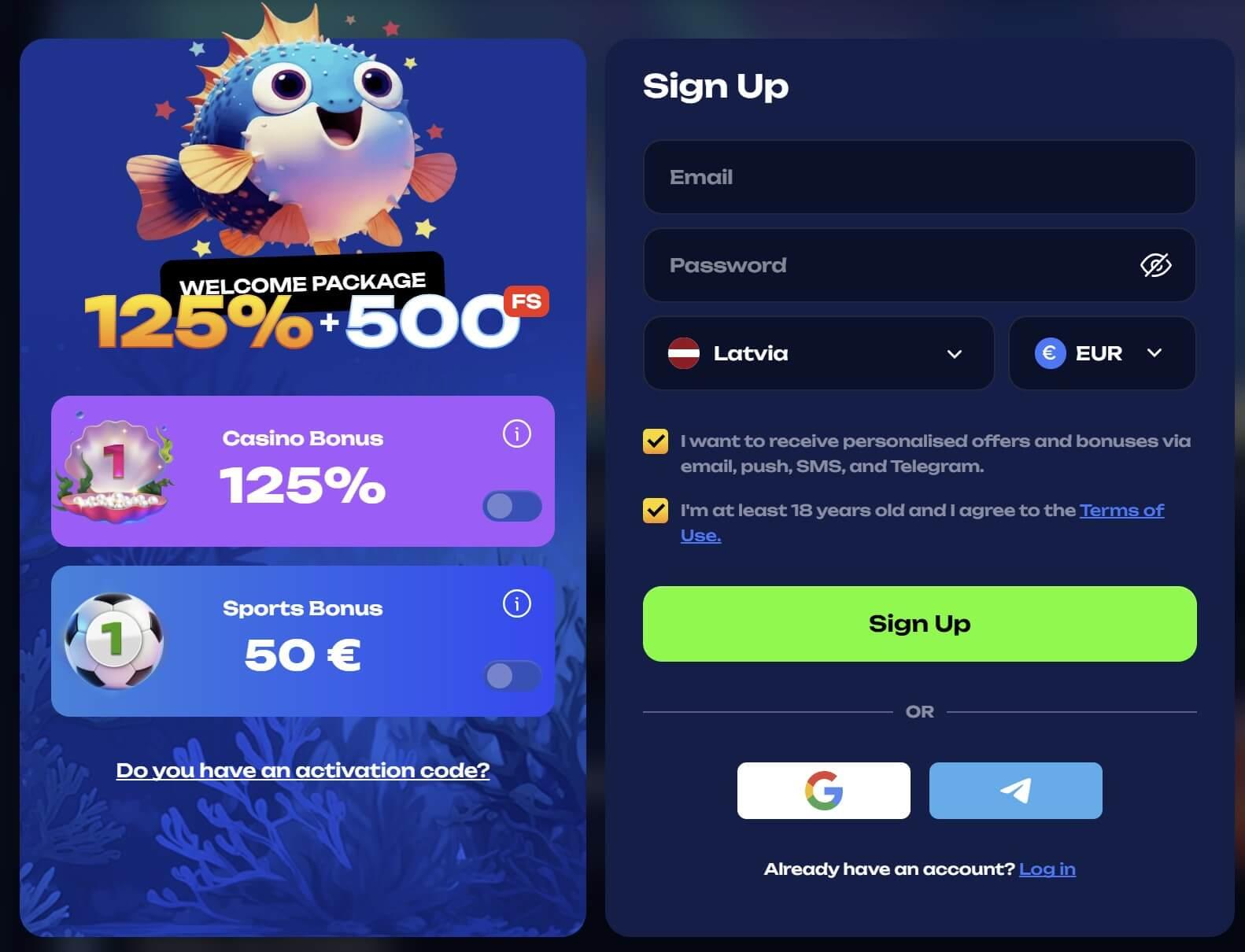 How to Create an Account and Register at Fugu Casino?